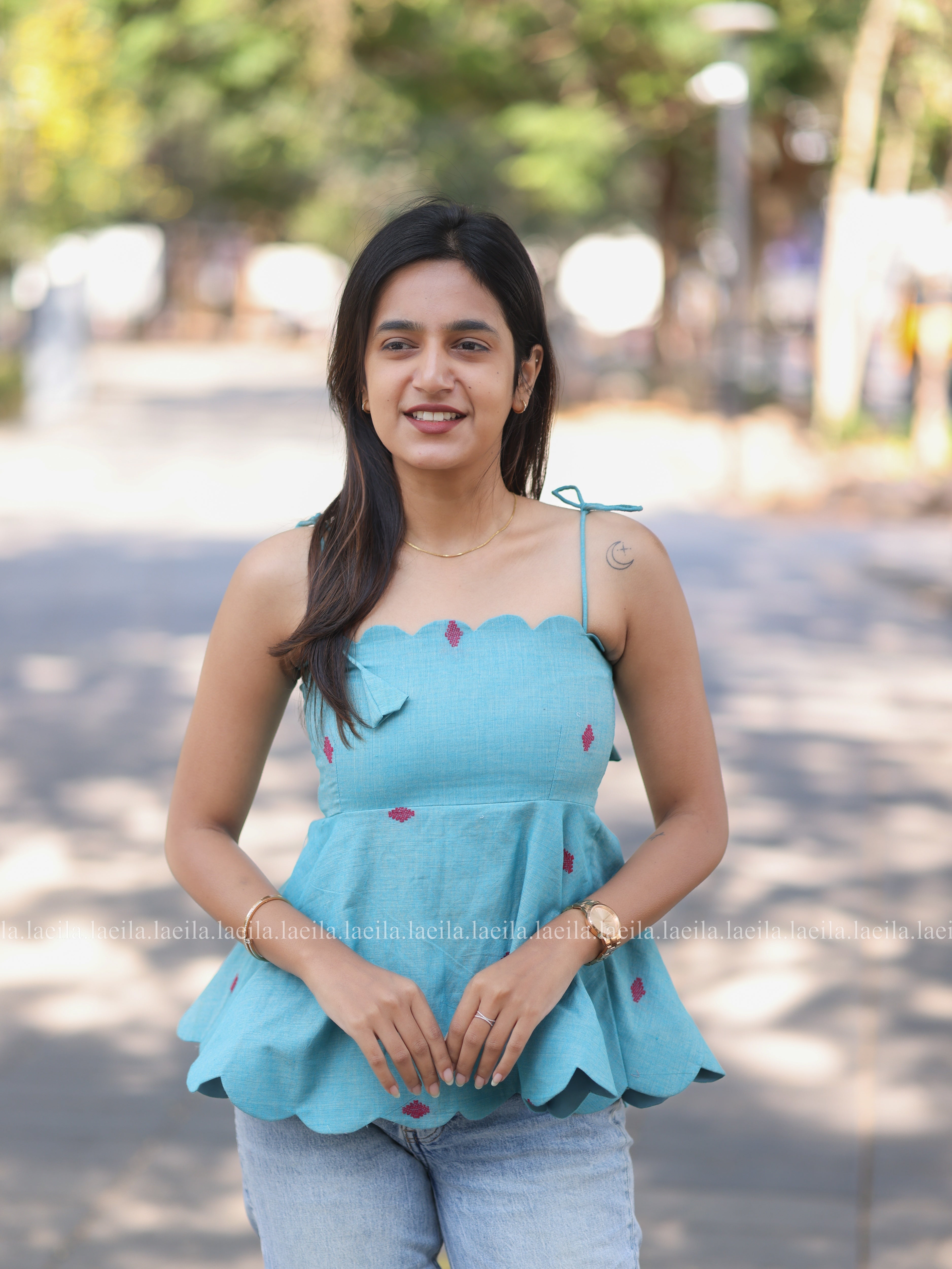 Blue Maya Short Top